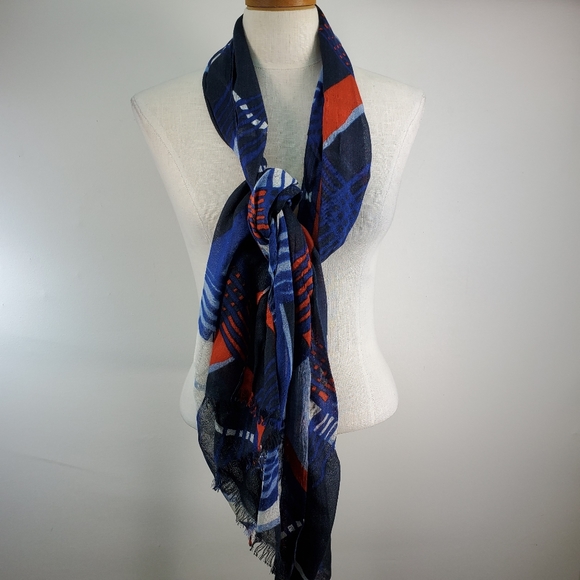 BUNDLE OF DESIGNER BRAND SCARVES STRIPED / FLORAL - Picture 6 of 7